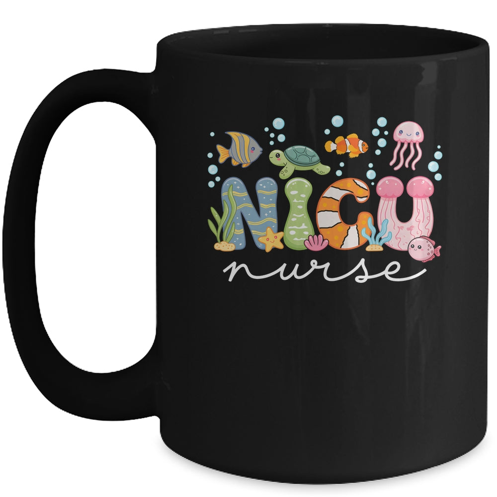 NICU Nurse Cute Ocean Sea Neonatal Intensive Care Unit Mug | siriusteestore