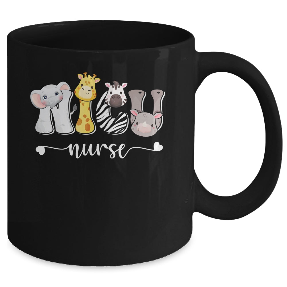 NICU Nurse Cute Safari Baby Animals Nursing Appreciation Mug | siriusteestore