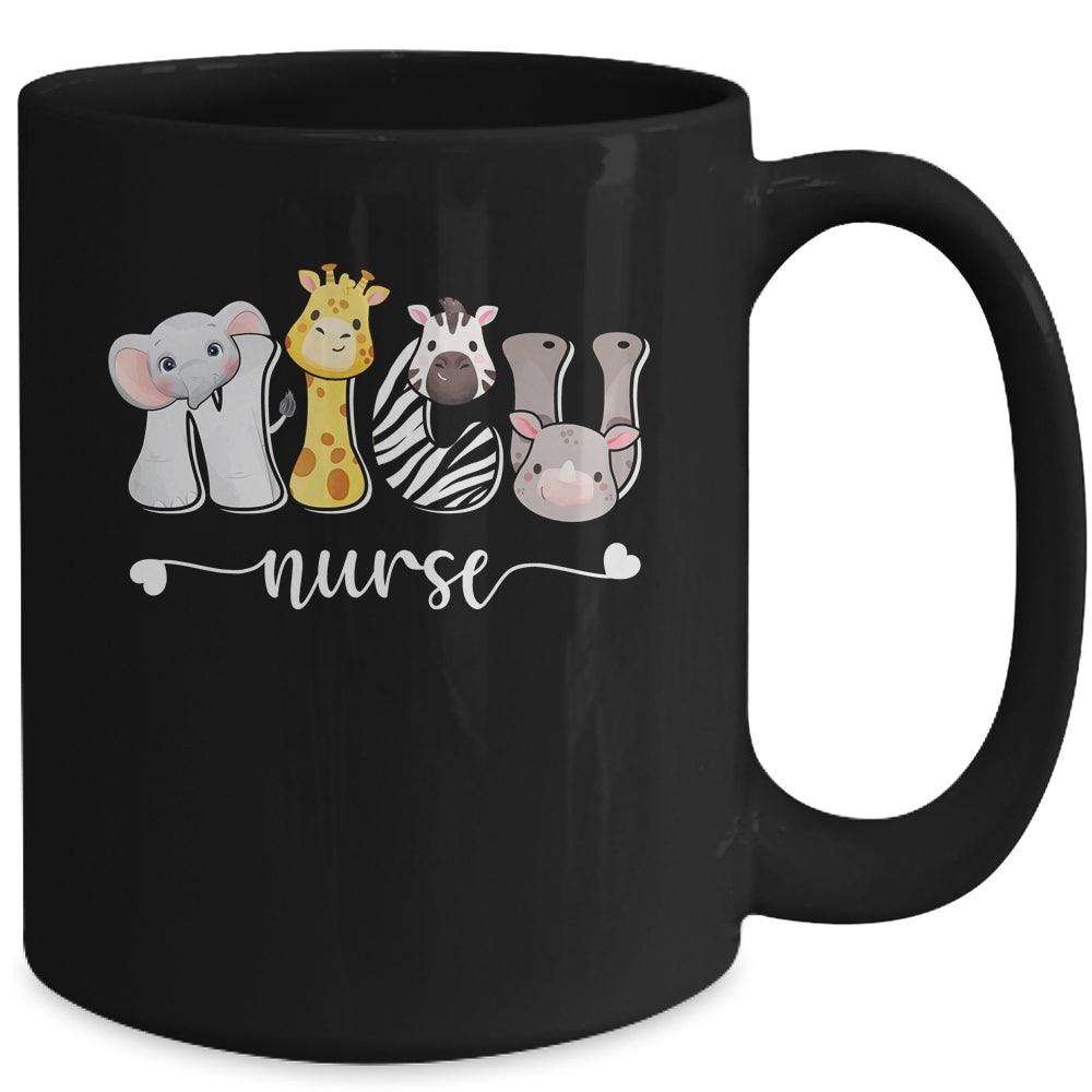 NICU Nurse Cute Safari Baby Animals Nursing Appreciation Mug | siriusteestore