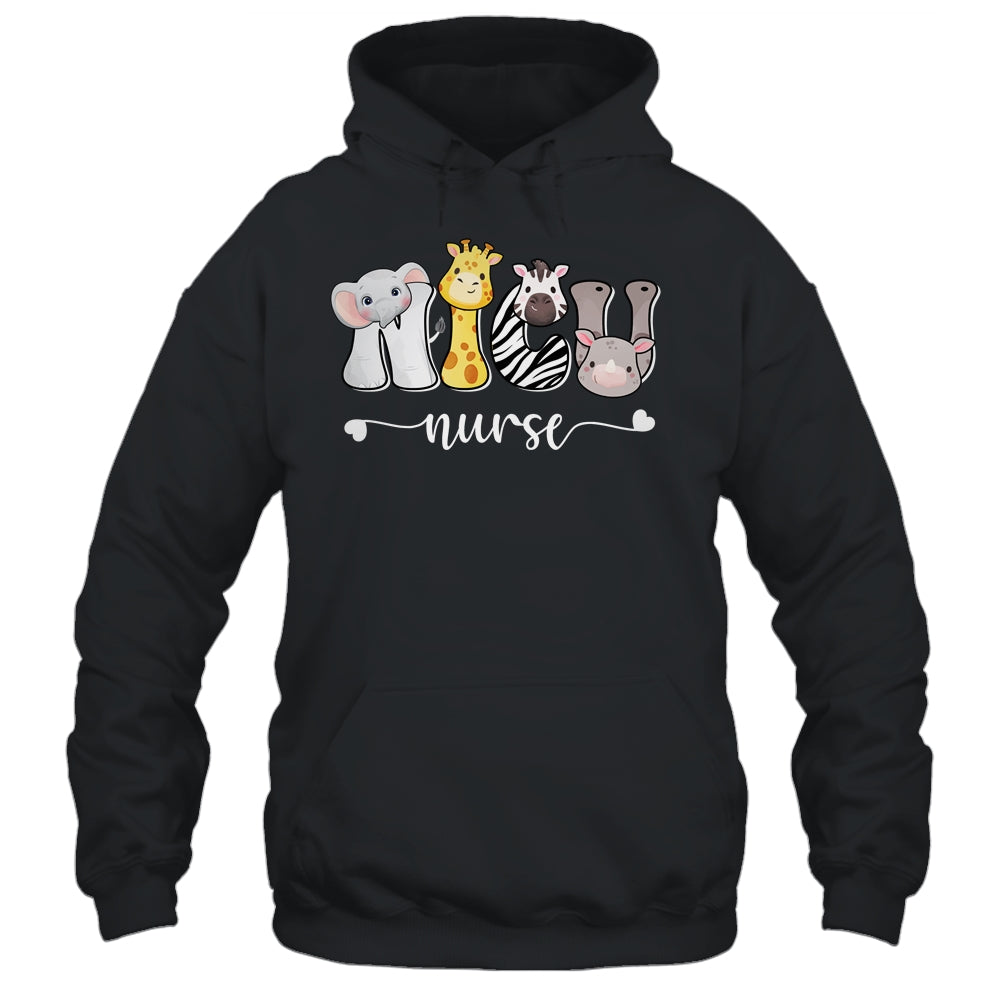 NICU Nurse Cute Safari Baby Animals Nursing Appreciation Shirt & Tank Top | siriusteestore