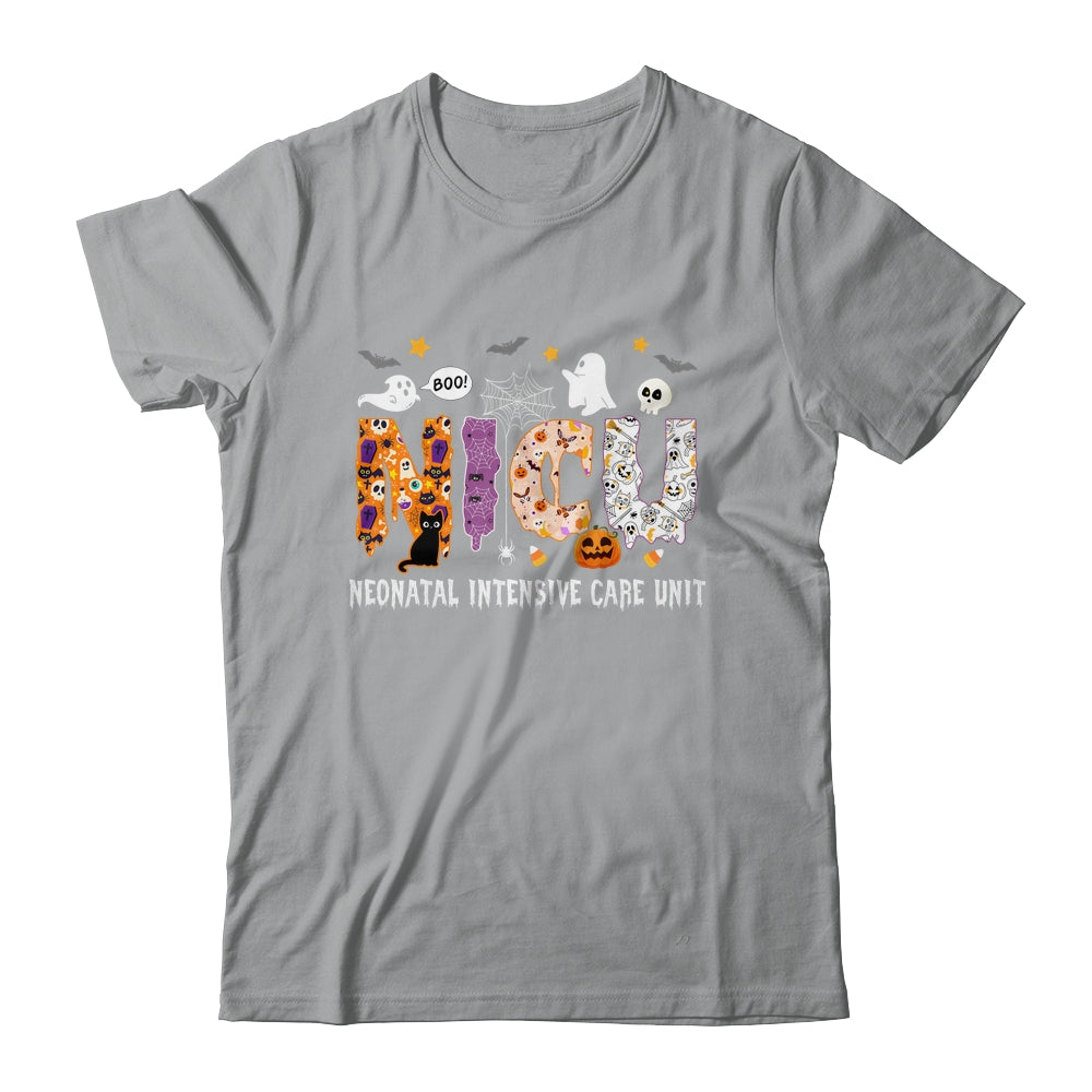 NICU Nurse Halloween Spooky Ghose Neonatal Intensive Care Shirt & Hoodie | siriusteestore
