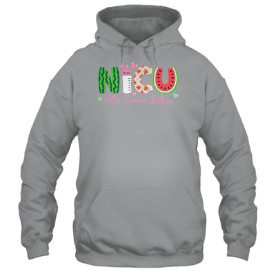 NICU Nurse Hello Summer Watermelon Funny Nursing Girls Women Shirt & Tank Top | siriusteestore