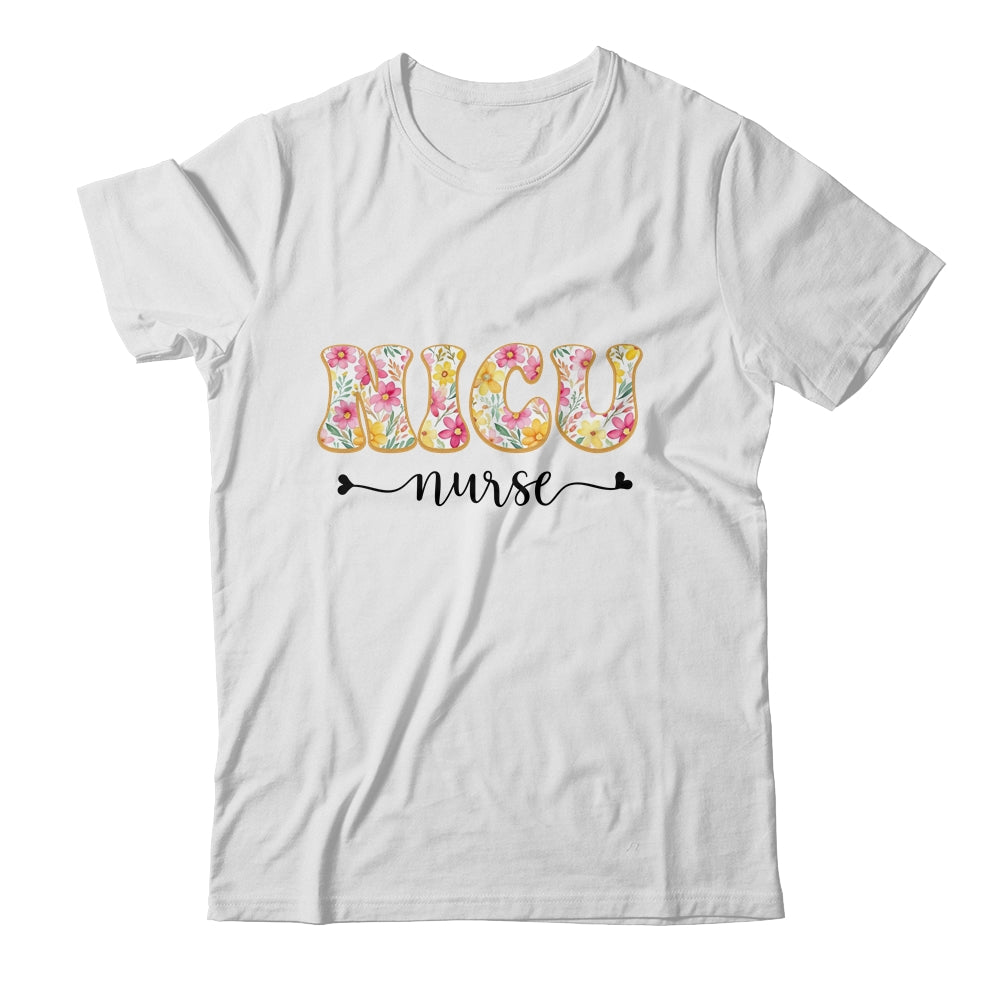 NICU Nurse Neonatal Intensive Care Unit Nurse Floral Shirt & Tank Top | siriusteestore