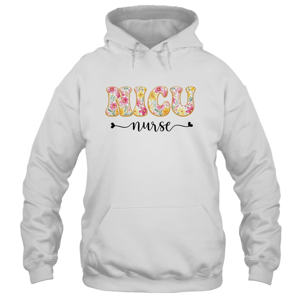 NICU Nurse Neonatal Intensive Care Unit Nurse Floral Shirt & Tank Top | siriusteestore