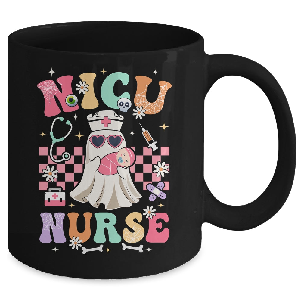 NICU Nurse Spooky Ghost Halloween Cute Nursing Costume Mug | siriusteestore