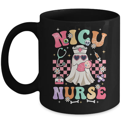 NICU Nurse Spooky Ghost Halloween Cute Nursing Costume Mug | siriusteestore