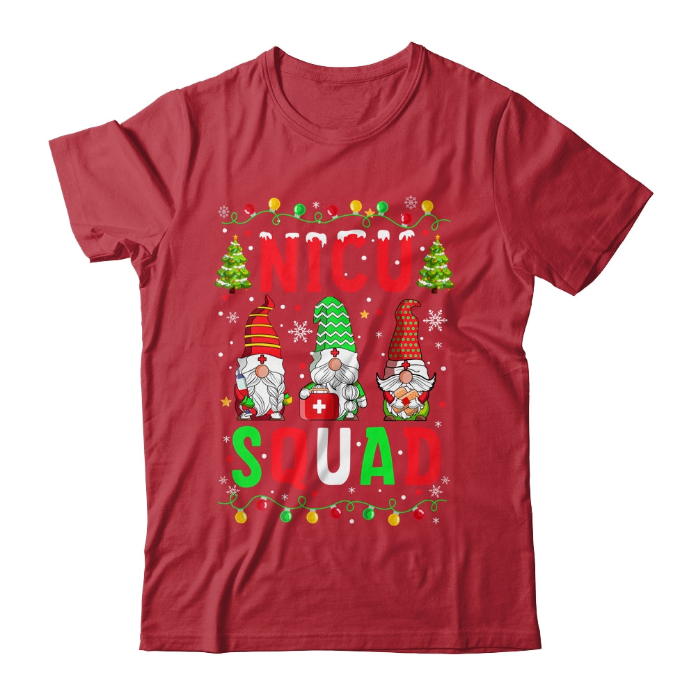 NICU Nurse Squad Three Gnomes Christmas Gnome Nurse Xmas Shirt & Sweatshirt | siriusteestore