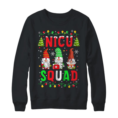 NICU Nurse Squad Three Gnomes Christmas Gnome Nurse Xmas Shirt & Sweatshirt | siriusteestore