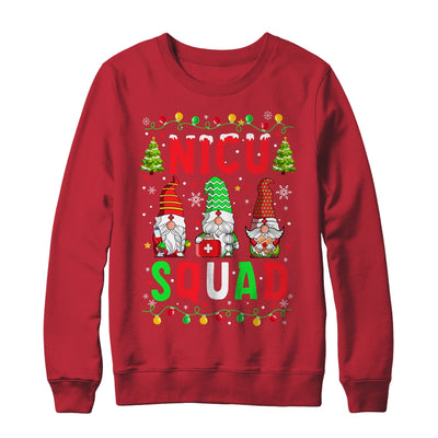 NICU Nurse Squad Three Gnomes Christmas Gnome Nurse Xmas Shirt & Sweatshirt | siriusteestore