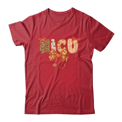 NICU Nurse Stethoscope Coquette Bow Autumn Fall Nursing RN Shirt & Sweatshirt | siriusteestore
