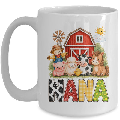Nana Farm Cow 1St Birthday Girl Boy Matching Family Mug | siriusteestore