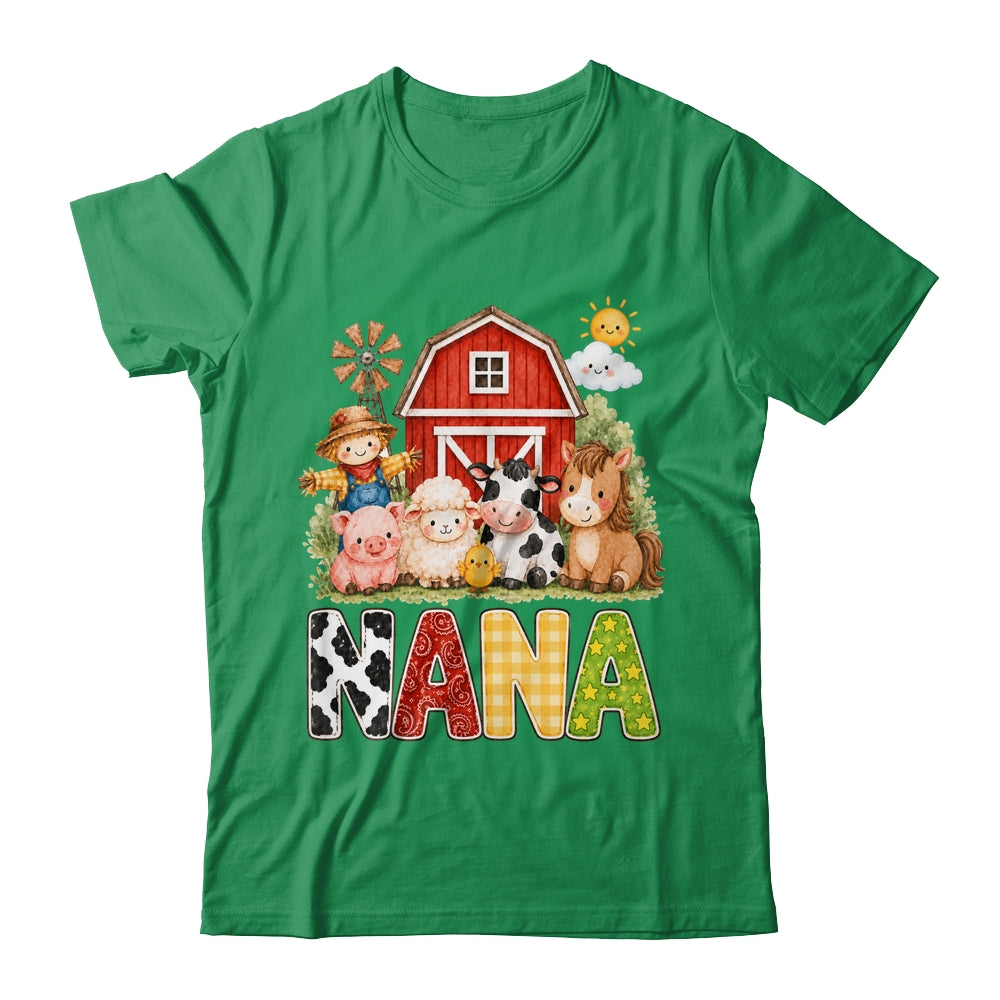 Nana Farm Cow 1St Birthday Girl Boy Matching Family Shirt & Hoodie | siriusteestore
