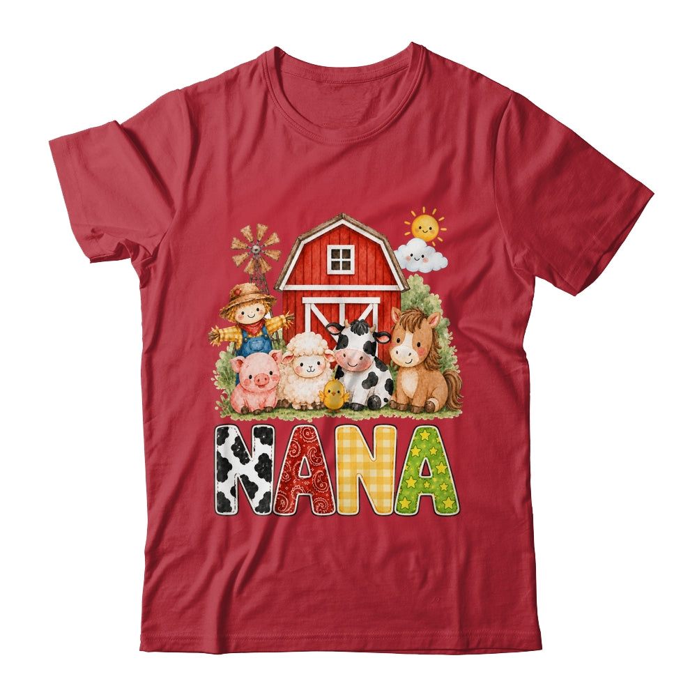 Nana Farm Cow 1St Birthday Girl Boy Matching Family Shirt & Hoodie | siriusteestore