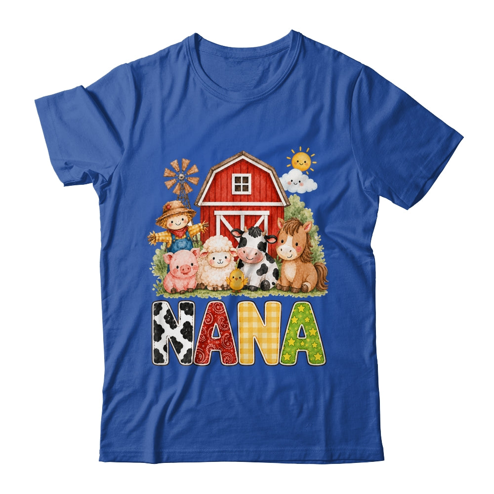 Nana Farm Cow 1St Birthday Girl Boy Matching Family Shirt & Hoodie | siriusteestore