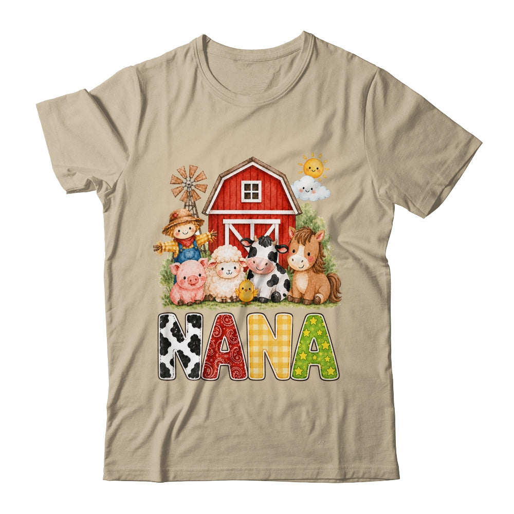 Nana Farm Cow 1St Birthday Girl Boy Matching Family Shirt & Hoodie | siriusteestore