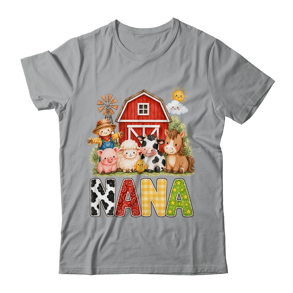 Nana Farm Cow 1St Birthday Girl Boy Matching Family Shirt & Hoodie | siriusteestore