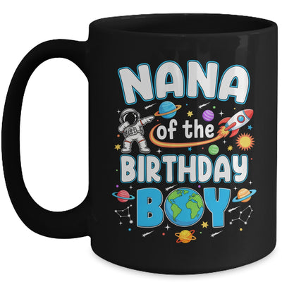 Nana Of The Birthday Boy Astronaut Family Space Planets Mug | siriusteestore