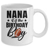 Nana Of The Birthday Boy Football 1st Birthday Party Mug | siriusteestore