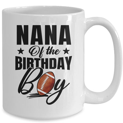 Nana Of The Birthday Boy Football 1st Birthday Party Mug | siriusteestore