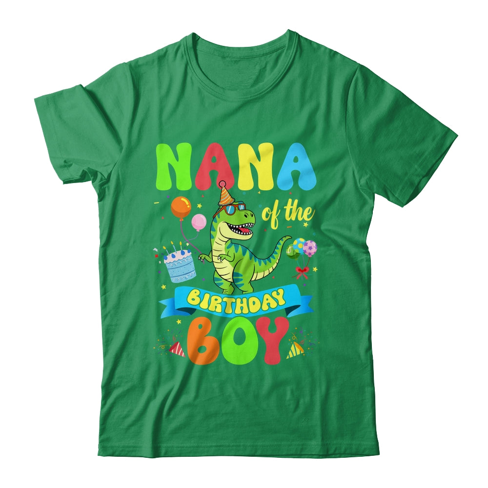 Nana Of The Birthday Boy TRex Dinosaur Birthday Family Shirt & Hoodie | siriusteestore