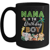 Nana Of The Birthday Boy Wild Zoo Theme Safari Party Mug | siriusteestore