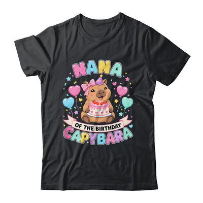 Nana Of The Birthday Capybara Birthday Girl Family Shirt & Hoodie | siriusteestore