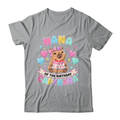 Nana Of The Birthday Capybara Birthday Girl Family Shirt & Hoodie | siriusteestore