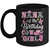 Nana Of The Birthday Cow Girl Western Cowgirl 1st Birthday Mug | siriusteestore