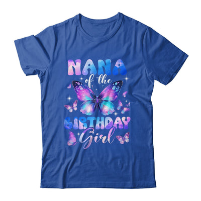 Nana Of The Birthday Girl Butterfly Family Matching Shirt & Hoodie | siriusteestore