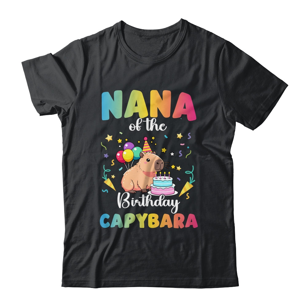 Nana Of The Birthday Girl Capybara Bday Party Family Shirt & Hoodie | siriusteestore