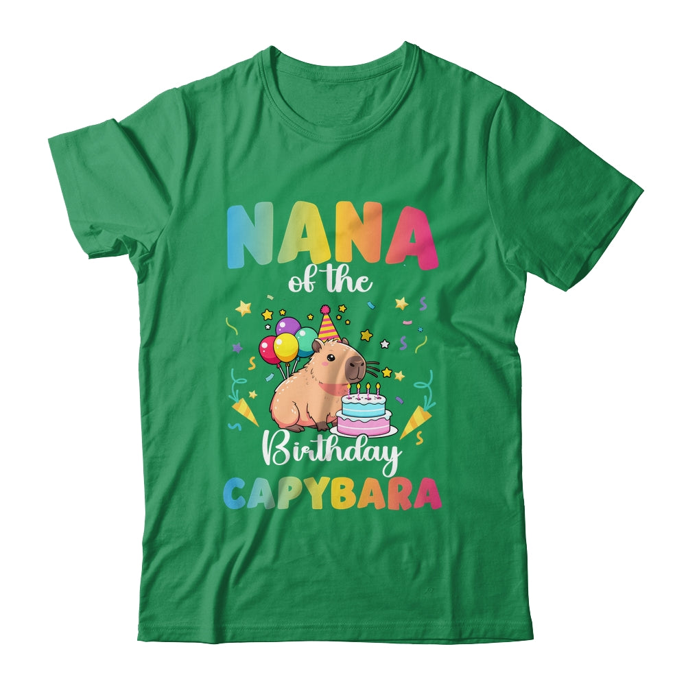 Nana Of The Birthday Girl Capybara Bday Party Family Shirt & Hoodie | siriusteestore