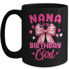 Nana Of The Birthday Girl Coquette Bow Matching Family Mug | siriusteestore