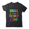 Nana Of The Birthday Girl Glows Retro 80's Party Family Shirt & Hoodie | siriusteestore