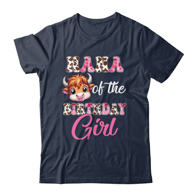 Nana Of The Birthday Girl Highland Cow Farm 1st Birthday Shirt & Hoodie | siriusteestore