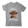 Nana Of The Birthday Girl Highland Cow Farm Family Shirt & Hoodie | siriusteestore