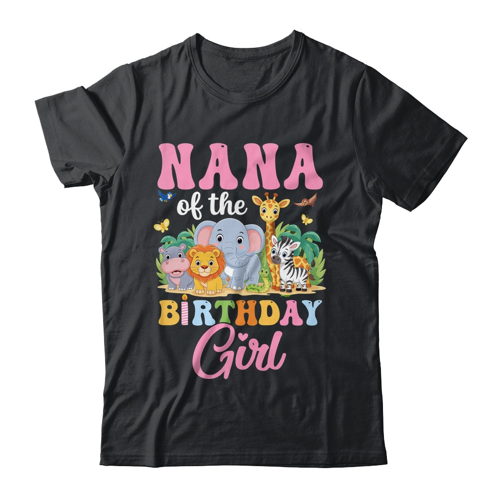 Nana Of The Birthday Girl Kids Safari Jungle Animal Shirt & Hoodie | siriusteestore