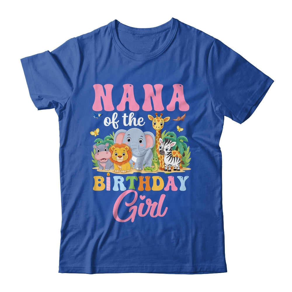 Nana Of The Birthday Girl Kids Safari Jungle Animal Shirt & Hoodie | siriusteestore