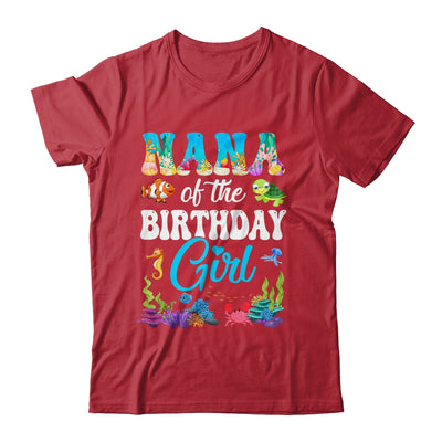 Nana Of The Birthday Girl Sea Fish Ocean Aquarium Party Shirt & Hoodie | siriusteestore