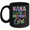 Nana Of The Birthday Girl Tie Dye 1st Birthday Girl Family Mug | siriusteestore