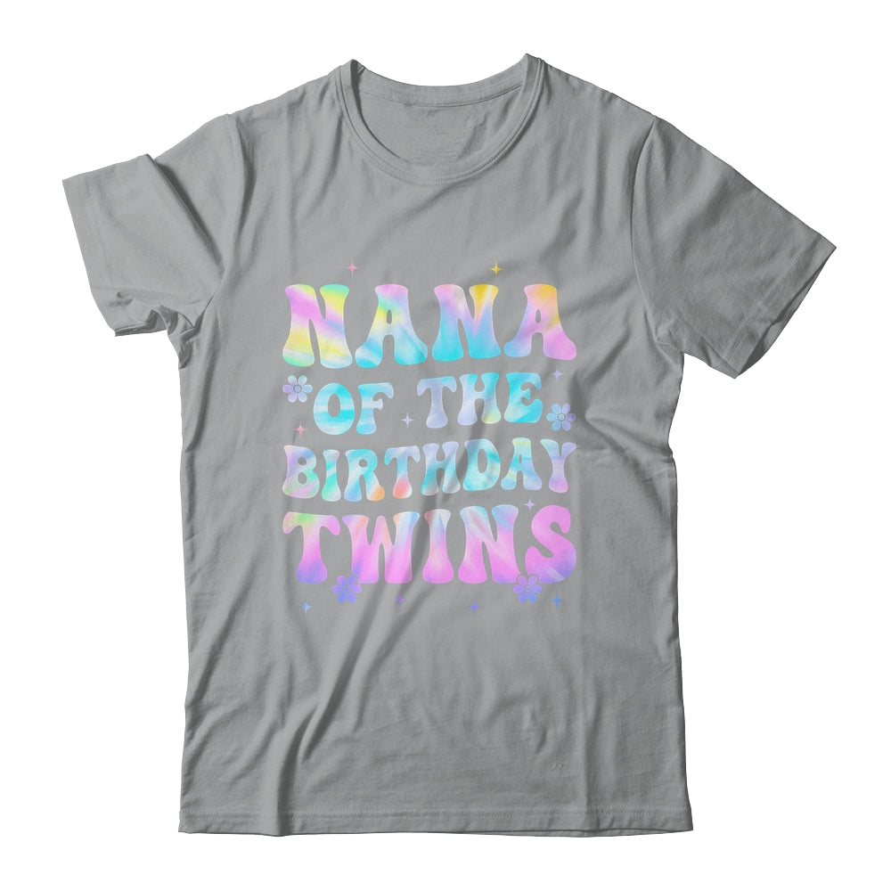 Nana Of The Birthday Twins Girls Kids Party Retro Bday Shirt & Hoodie | siriusteestore