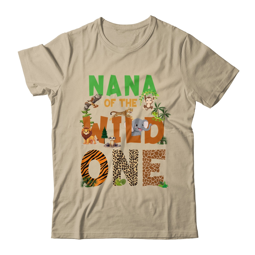 Nana Of The Birthday Wild One Safari Birthday Boy Family Shirt & Hoodie | siriusteestore