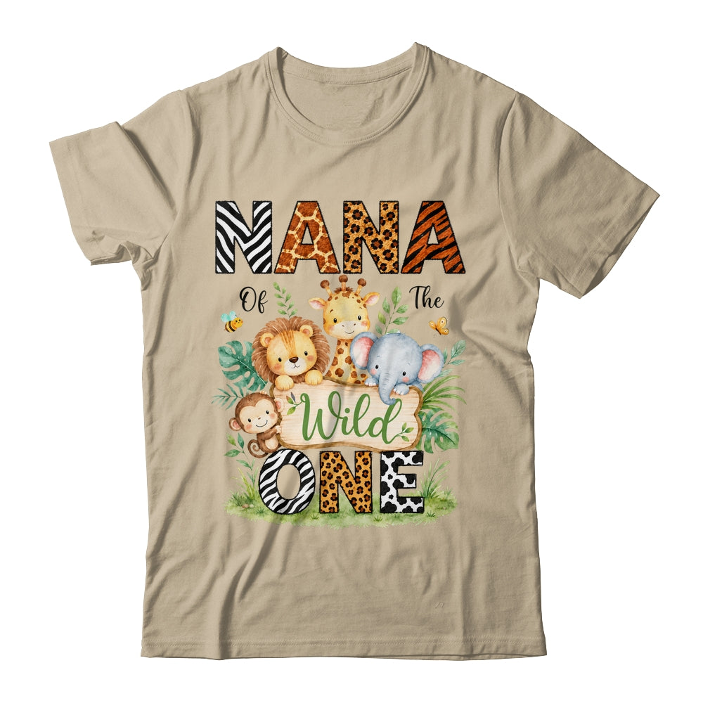 Nana Of The Wild One First Birthday Boy Jungle Safari Shirt & Hoodie | siriusteestore