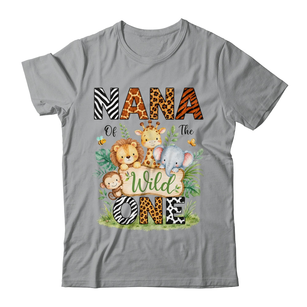 Nana Of The Wild One First Birthday Boy Jungle Safari Shirt & Hoodie | siriusteestore