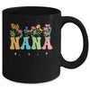 Nana Women Wildflower Floral Design Nana Mothers Day Mug | siriusteestore