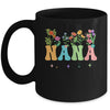 Nana Women Wildflower Floral Design Nana Mothers Day Mug | siriusteestore