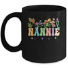 Nannie Women Wildflower Floral Design Nannie Mothers Day Mug | siriusteestore