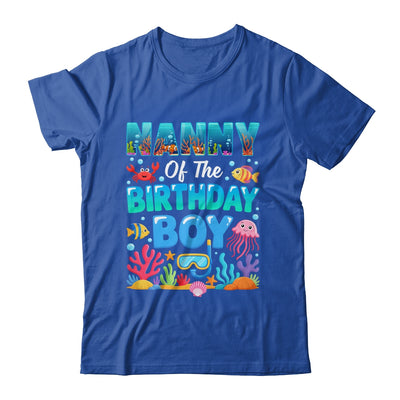 Nanny Of The Birthday Boy Sea Animals Ocean Aquarium Shirt & Hoodie | siriusteestore