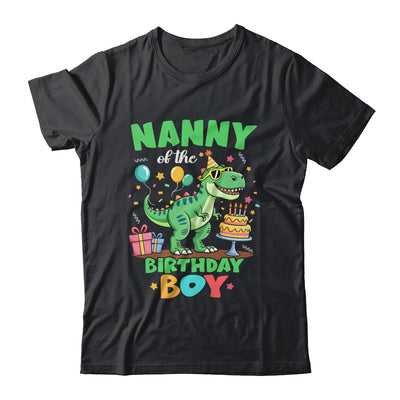 Nanny Of The Birthday Boy T Rex Dinosaur Family Party Shirt & Hoodie | siriusteestore