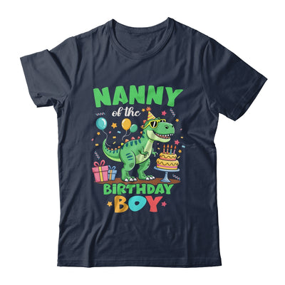 Nanny Of The Birthday Boy T Rex Dinosaur Family Party Shirt & Hoodie | siriusteestore