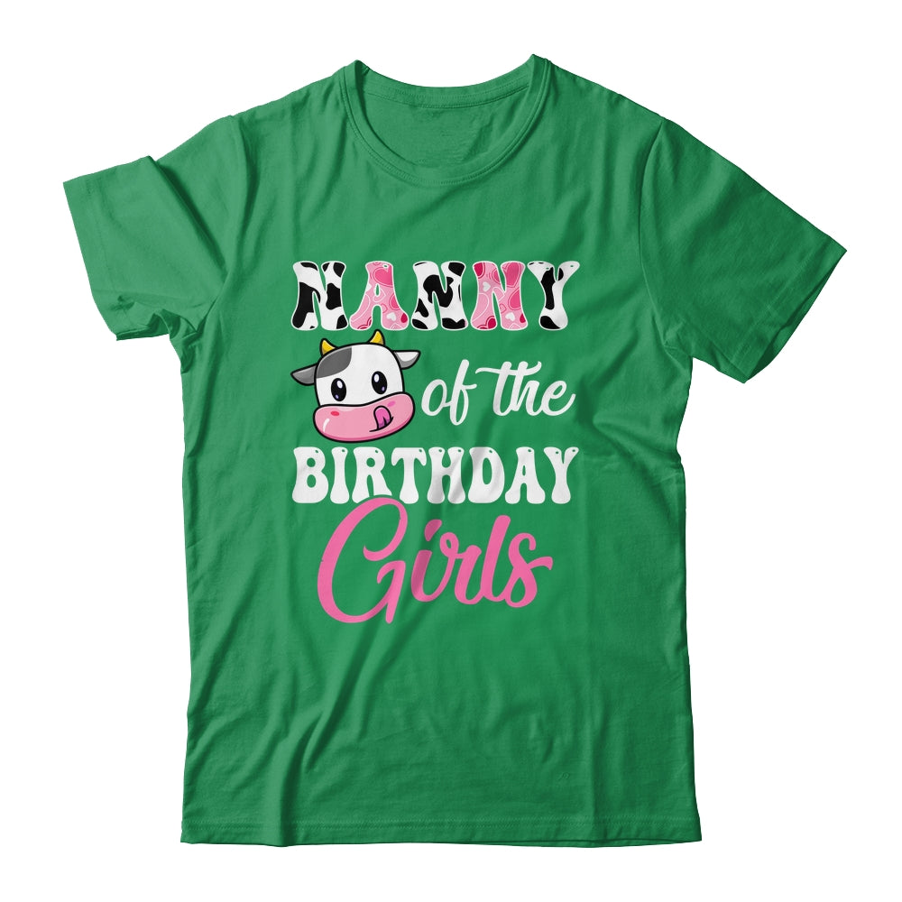 Nanny Of The Birthday Girl Farm Cow 1st Birthday Girl Shirt & Hoodie | siriusteestore